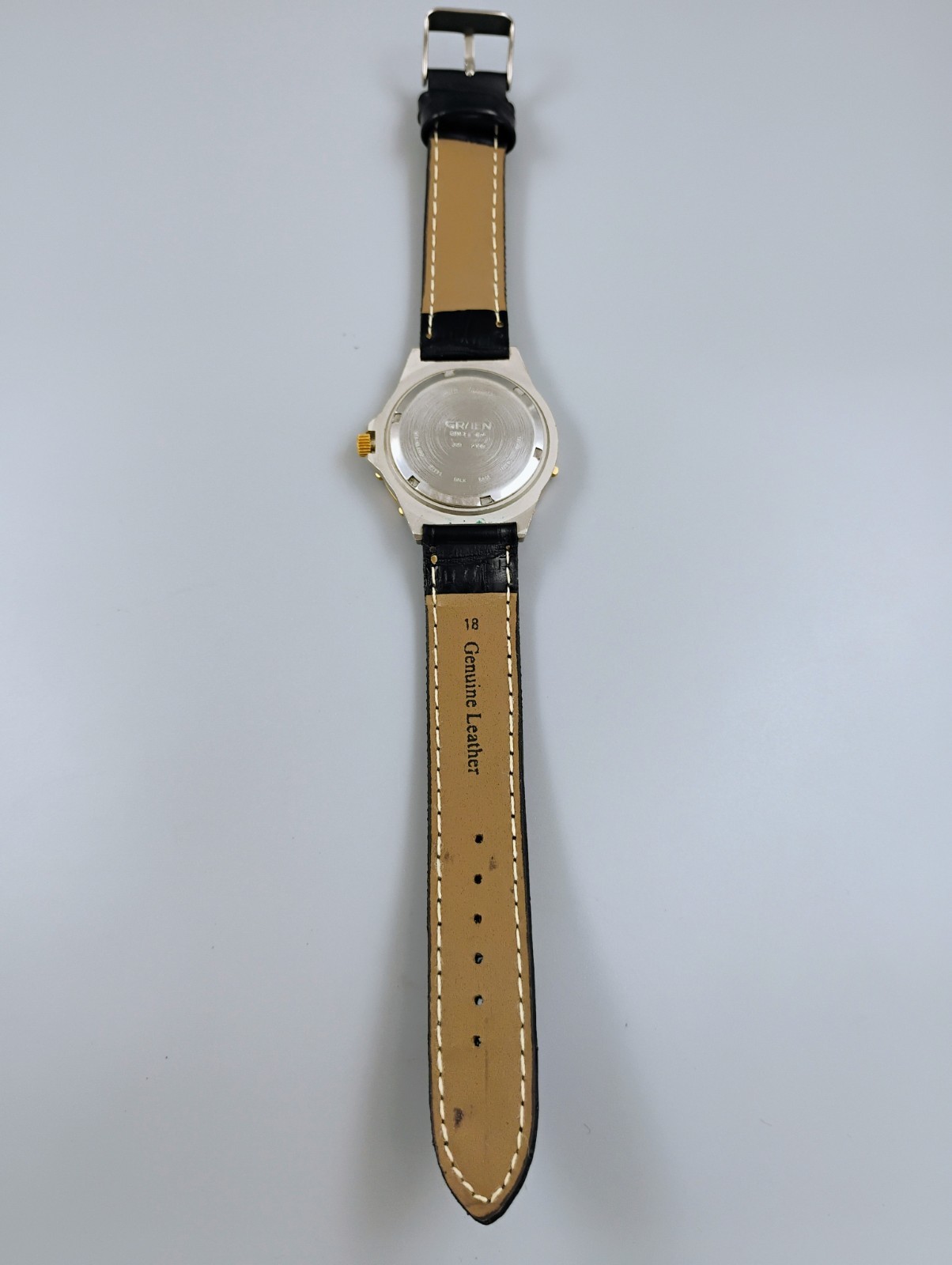 Vintage Gruen Sport Bud Dry Watch 310-2105 Gold Tone Pristine Condition 1990s