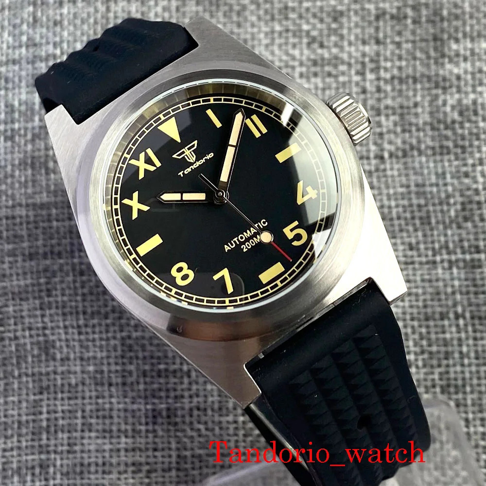 Tandorio 38mm Automatic Miyota 8215 Men’s Mechanical Watch Sapphire Glass Brown