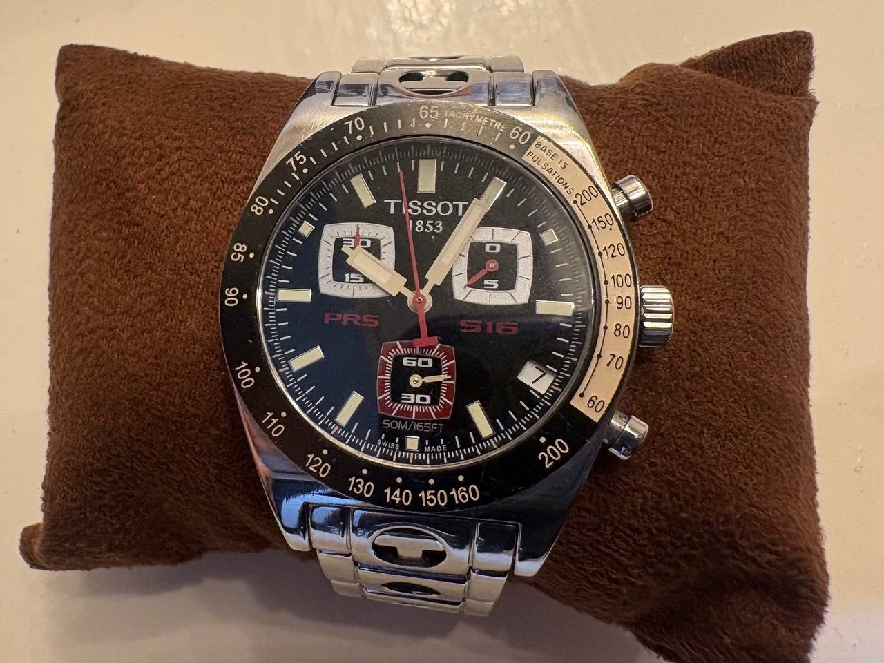 Classic TISSOT 1853 PRS 516 J552/552 Quartz Chronograph Classic Rally Bracelet