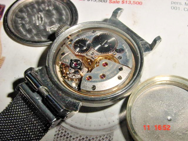 Vintage MOVADO Acvatic Stainless Steel Pilots watch C1940’s