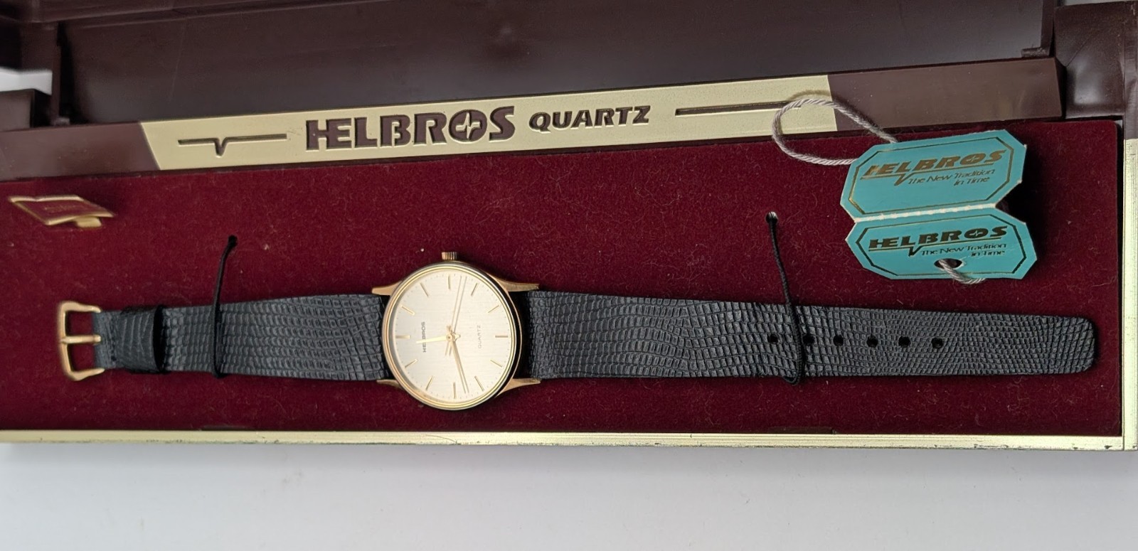 Helbros Quartz Watch 31mm – Gold Tone – W. Germany Movement – Running