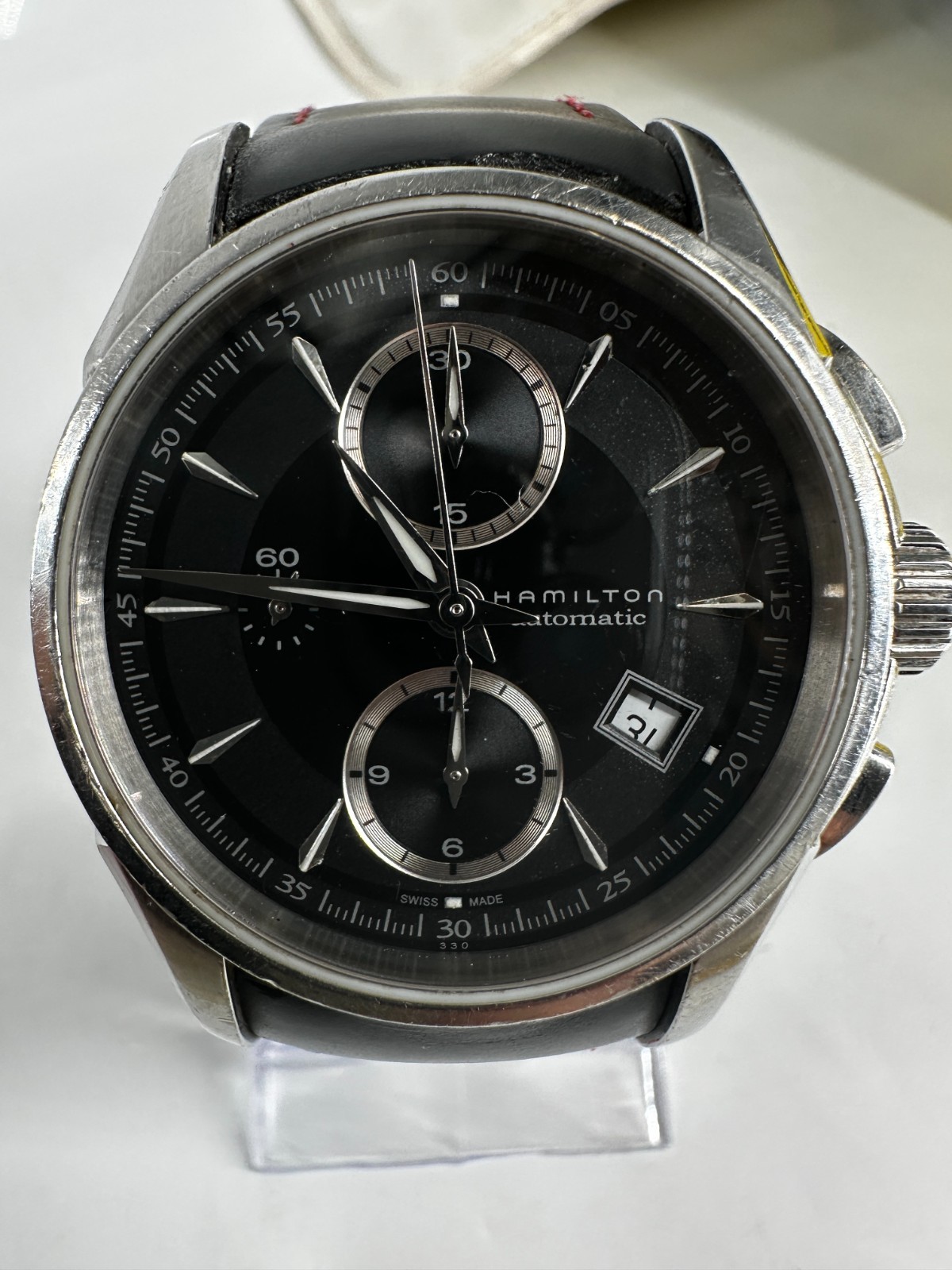Hamilton Jazzmaster H326160 Chronograph Black Dial AT Men’s Swiss