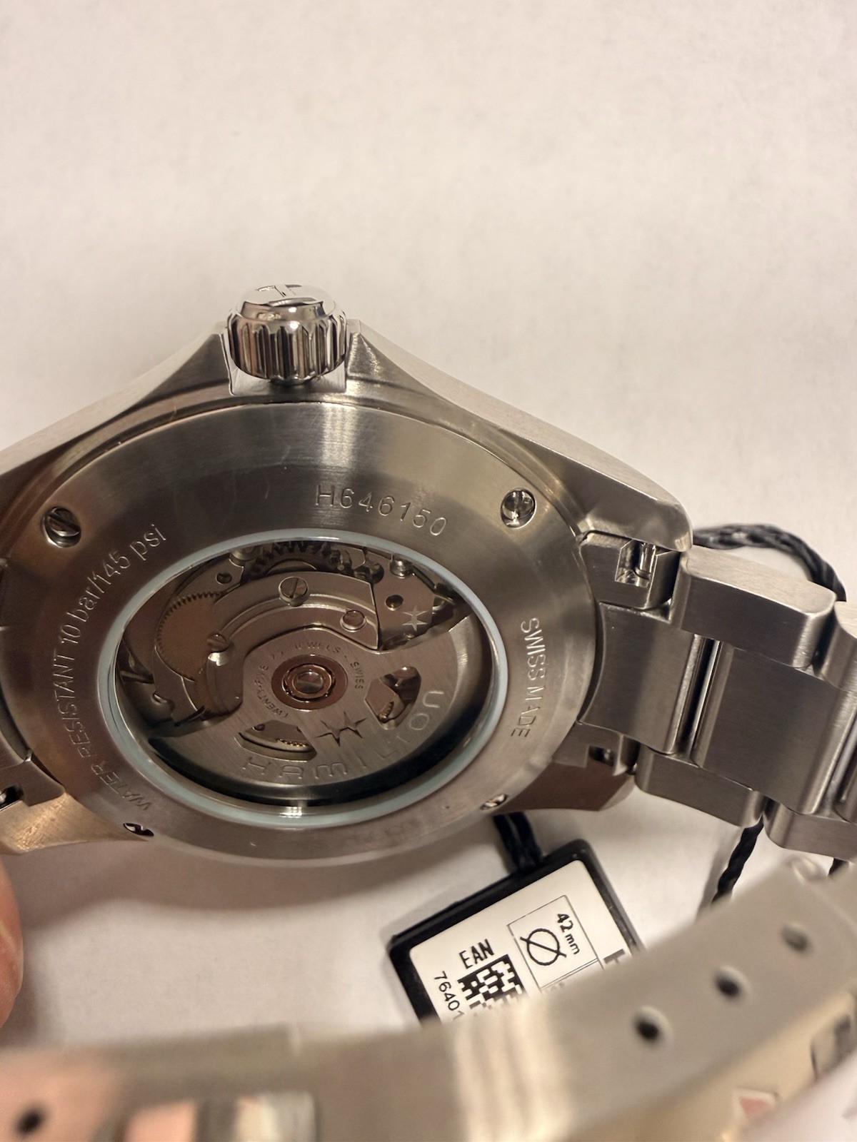 Hamilton Men’s Automatic Day-Date 42mm Black Dial SS Bracelet 100m