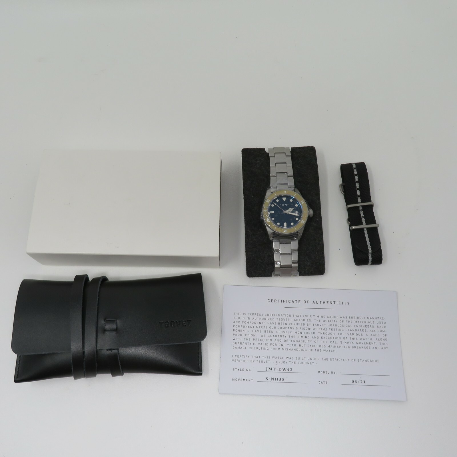NEW Men’s TSOVET Automatic Watch Global Explorer – Stainless Diver JMT-DW42 NWT