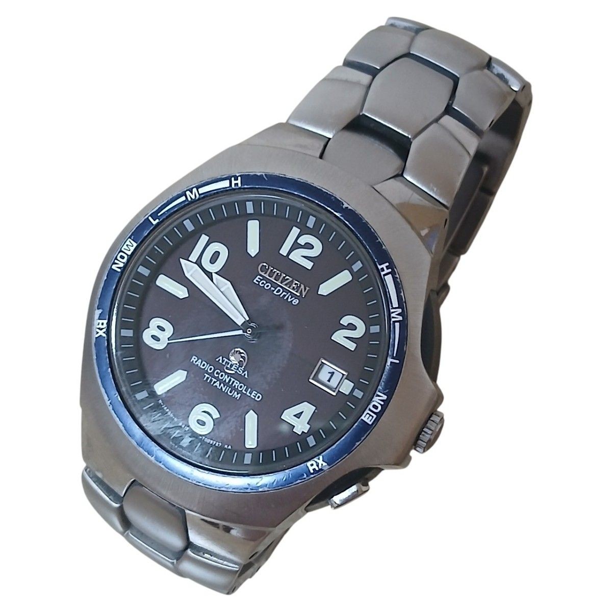 Citizen Attesa A412-T003265Y Solar-Powered Titanium Black