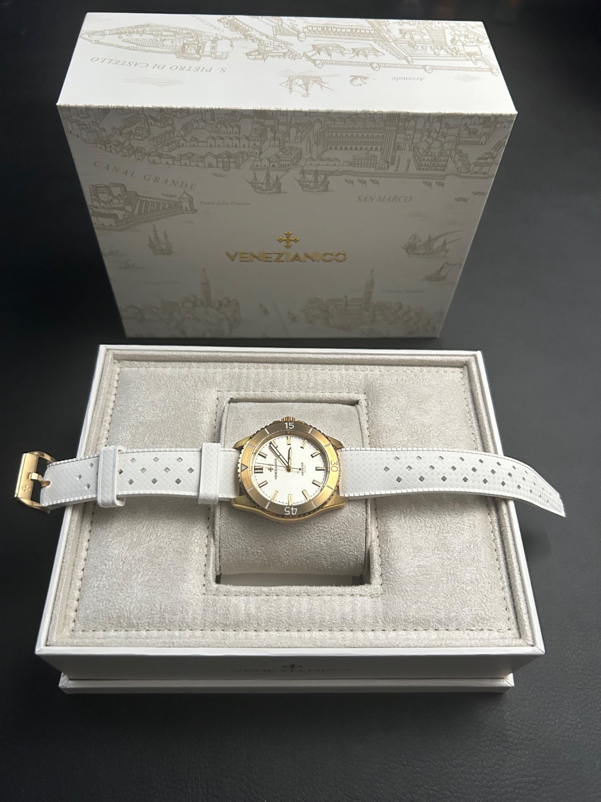 Venezianico Nereide Bronzo 39 3121556 Bronze Automatic Miyota 9039 Mint