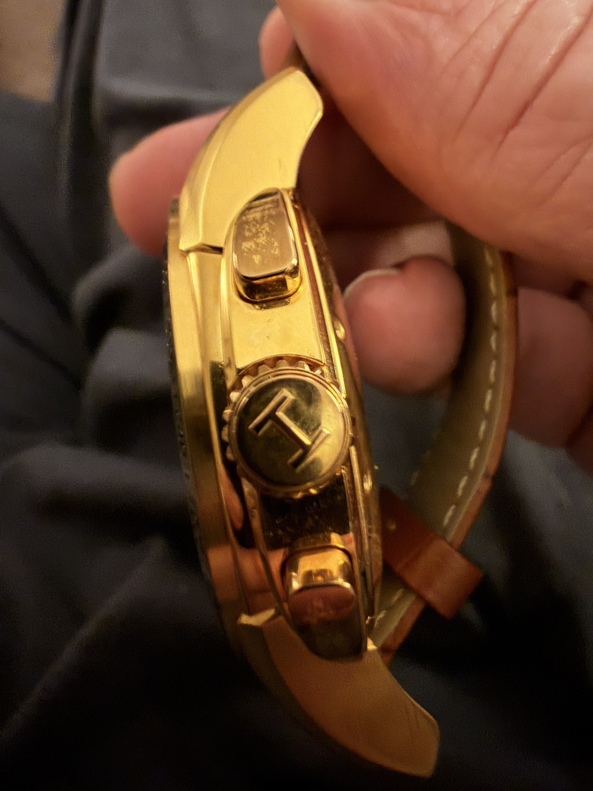 Hamilton Jazzmaster Lord Hamilton Auto Chrono Yellow Gold PVD Stainless Steel