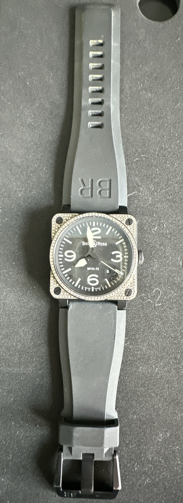 Bell & Ross Custom Diamomd BR03-92 Automatic Ceramic 42 BLACK MATTE Watch