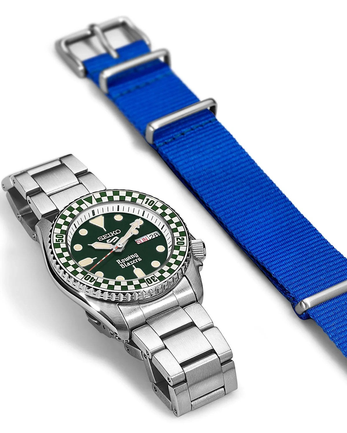 Rowing Blazers x Seiko 5 Sports Watch Green