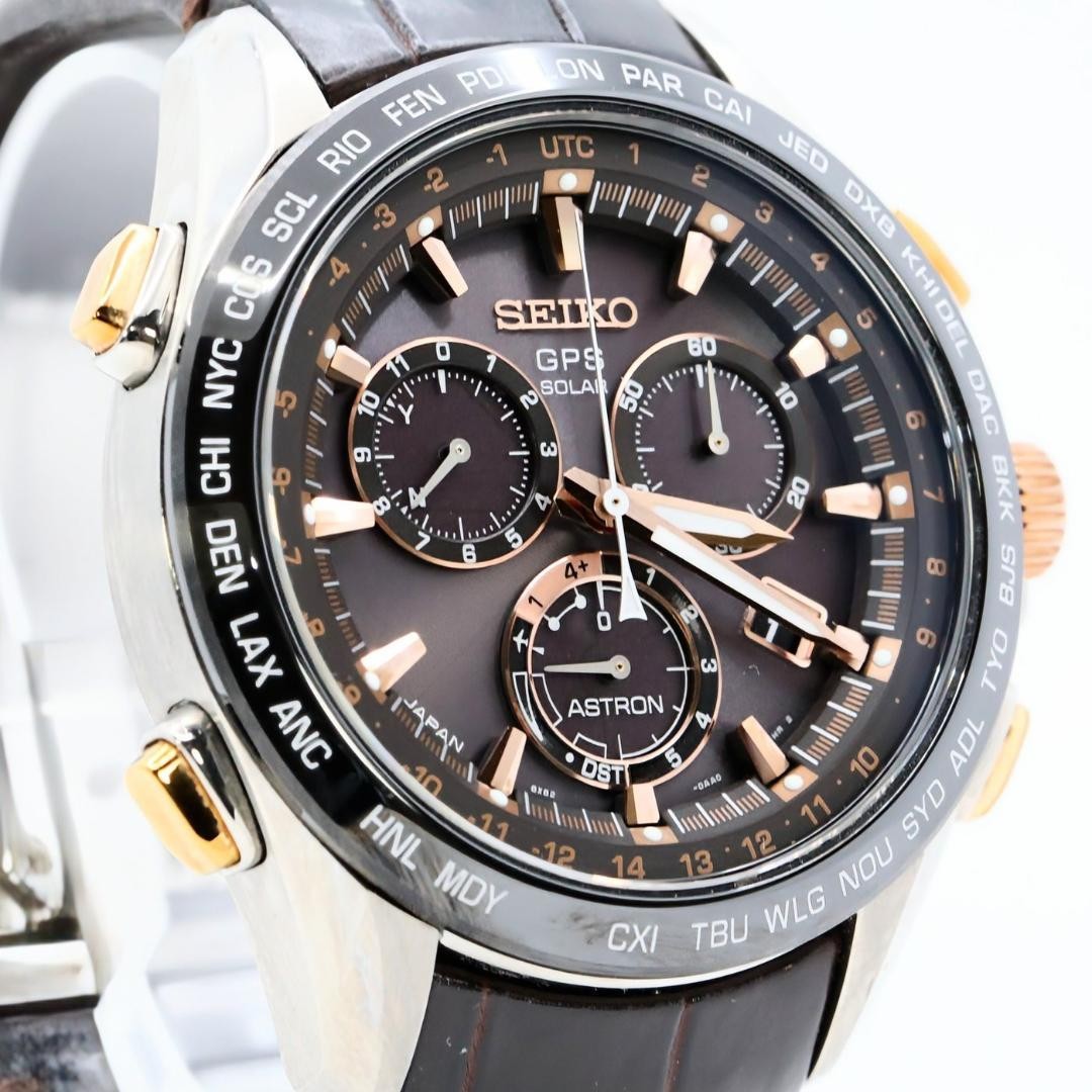 Seiko Astron Chronograph GPS Solar Titanium Men’s Watch Japan 071534