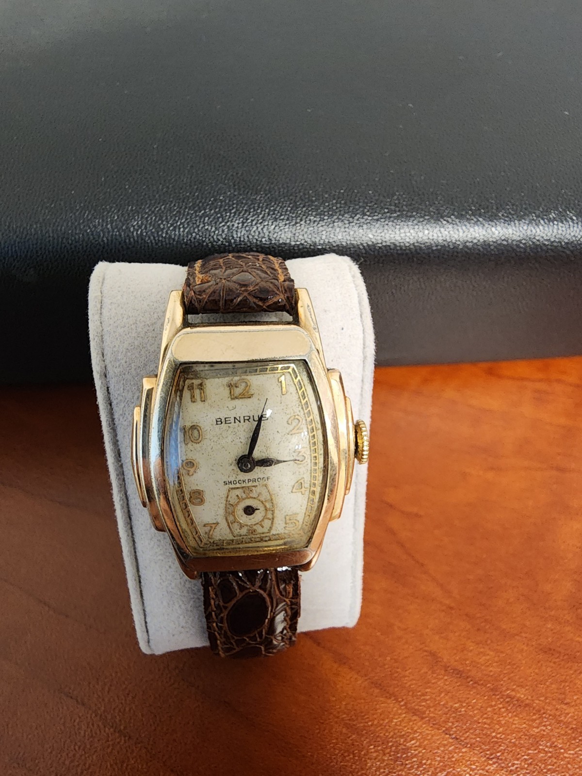 Benrus Art Deco Tank Watch 26mm Case 21J For Parts Or Repair