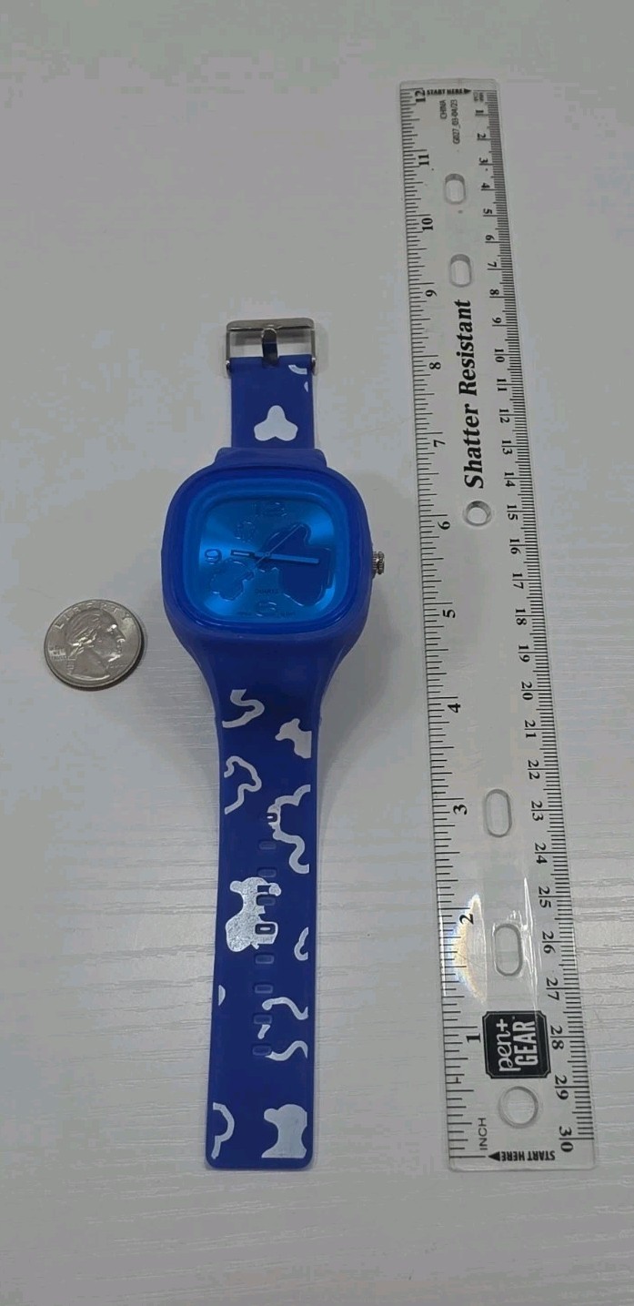 Flex Autism Awareness Watch Blue Silicone Band New Battery