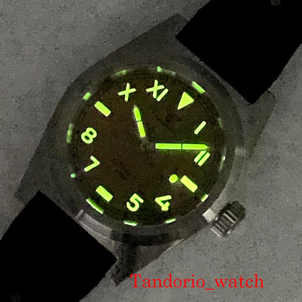 Tandorio 38mm Automatic Miyota 8215 Men’s Mechanical Watch Sapphire Glass Brown