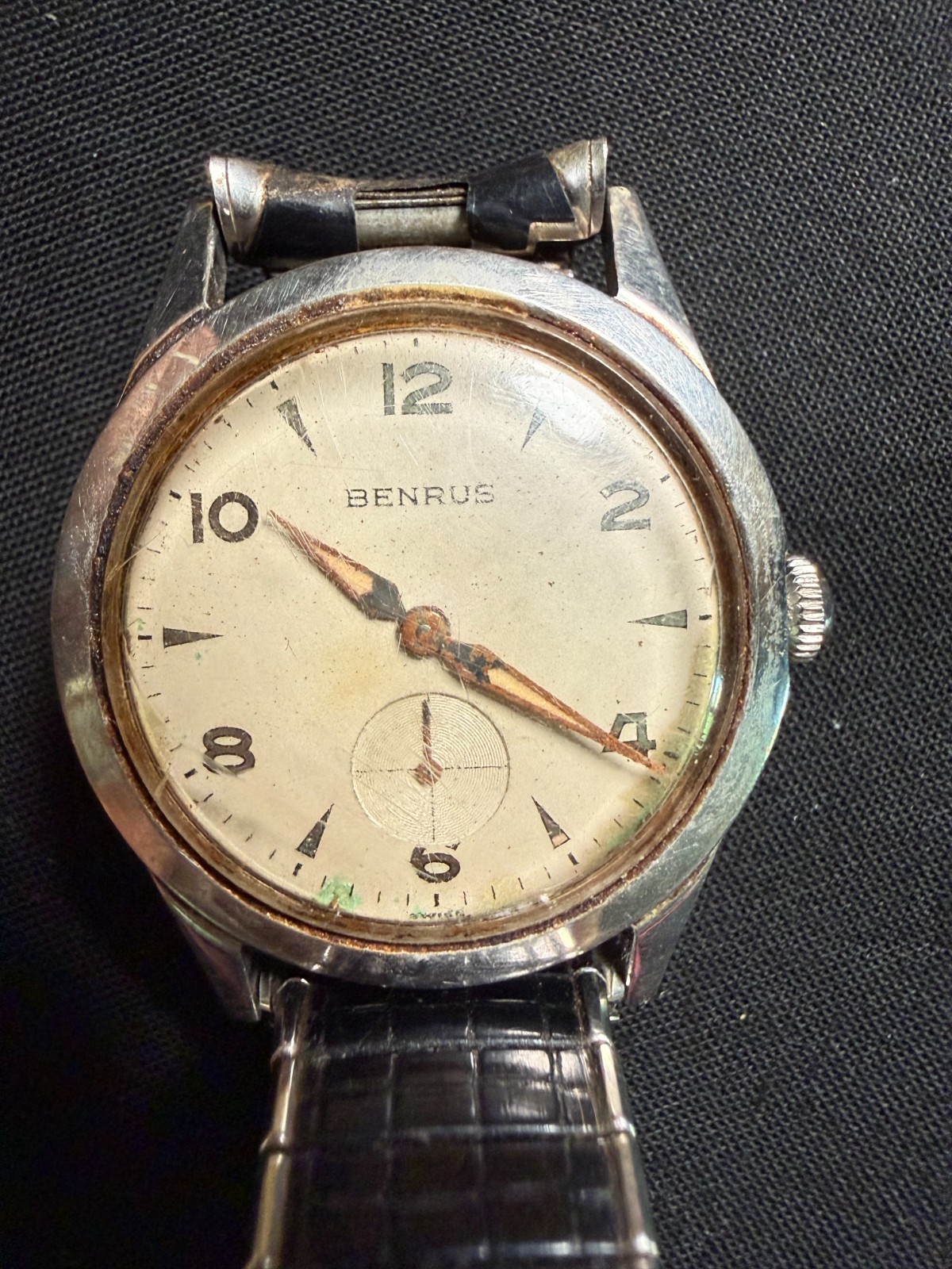 Vintage Benrus Series 2155 Mechanical Watch Working Original Box Papers