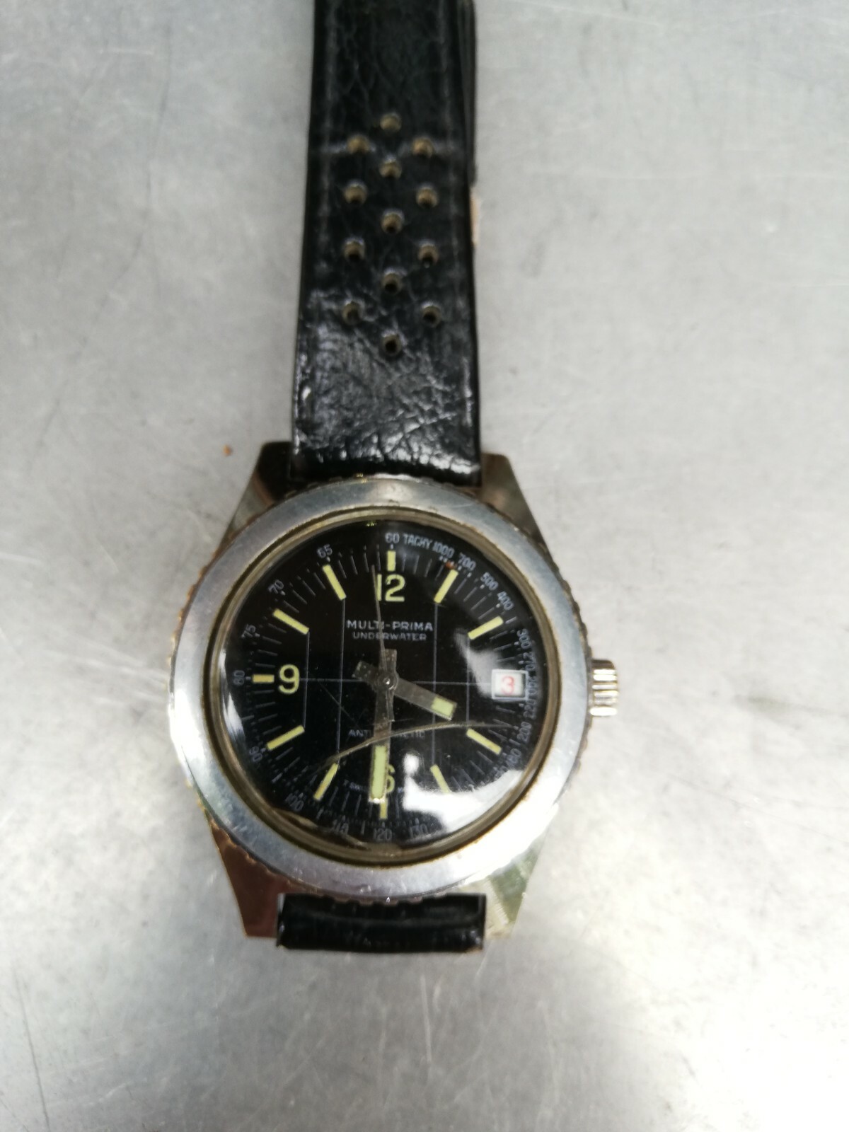 DIVER watch MULTIPRIMA UNDERWATER ANTIMAGNETIC SWISS MADE STAINLESS STEEL