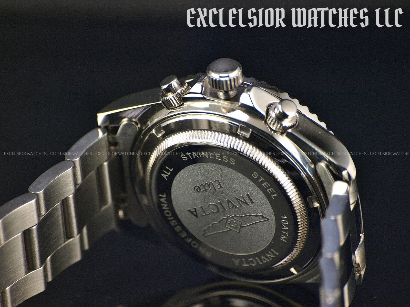 RARE NOS INVICTA ELITE PRO DIVER MEN’S 9821 SWISS ETA CHRONOGRAPH SS WATCH