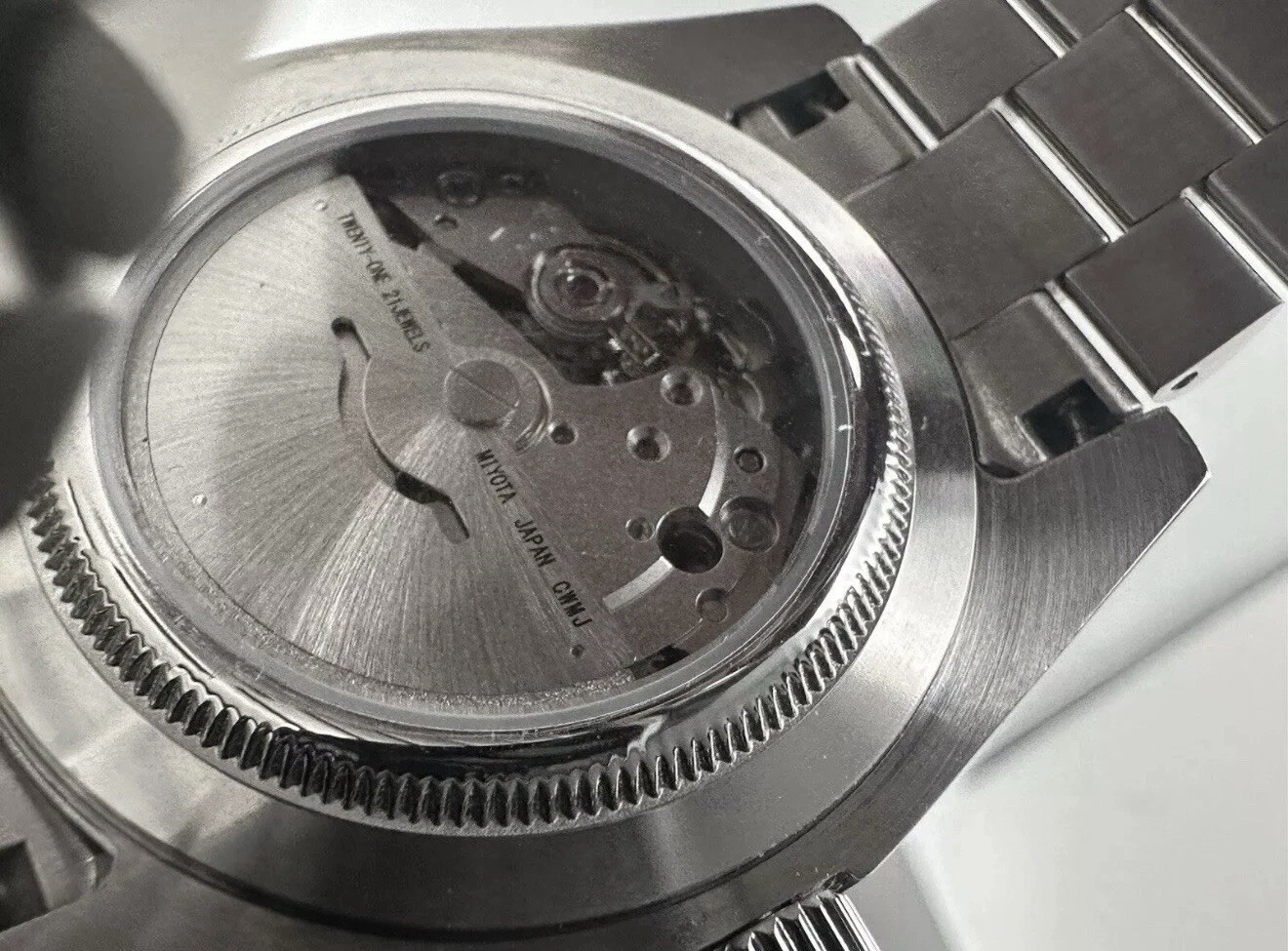Custom 40mm President White Dial Style Mod Watch w/ Miyota 8285 Automatic