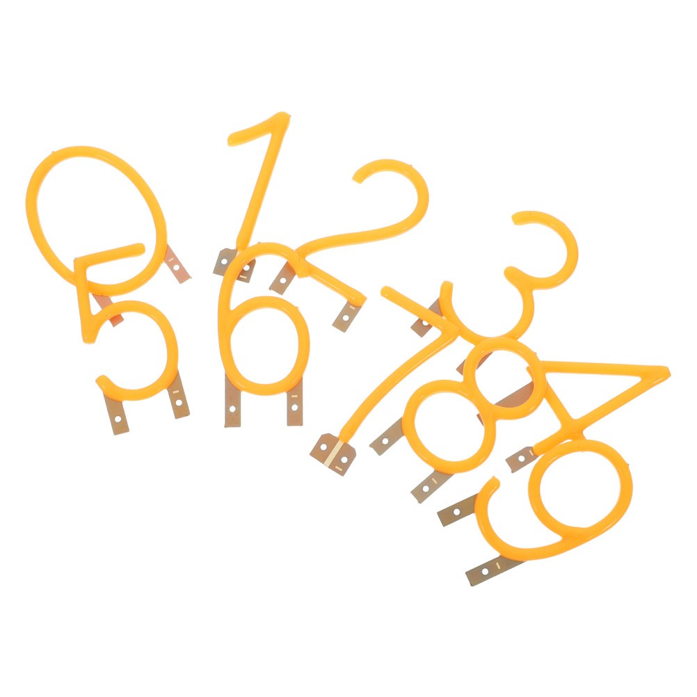 10Pcs Numeric LED Filament Lights Yellow for Home Light Up Number Letter Signage