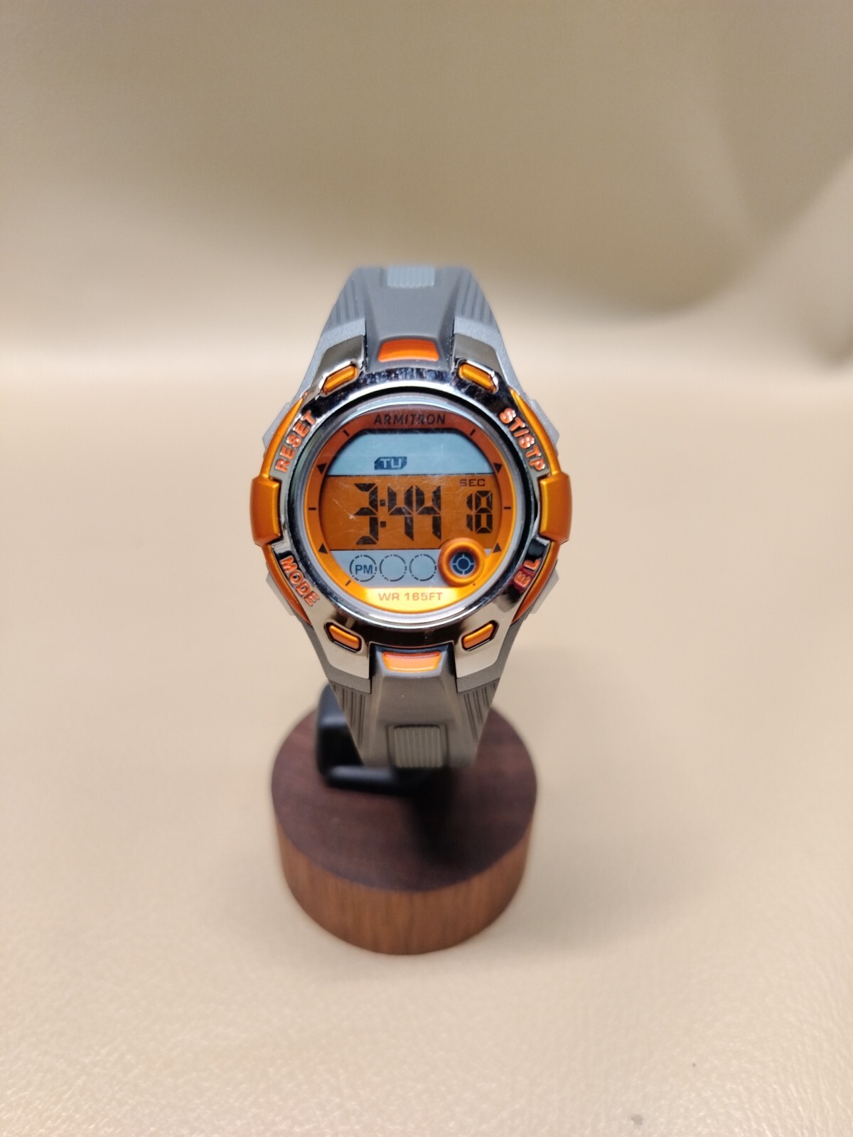 Armitron Pro-Sport 45/7054 Womens Digital Chronograph Gray & Orange Watch