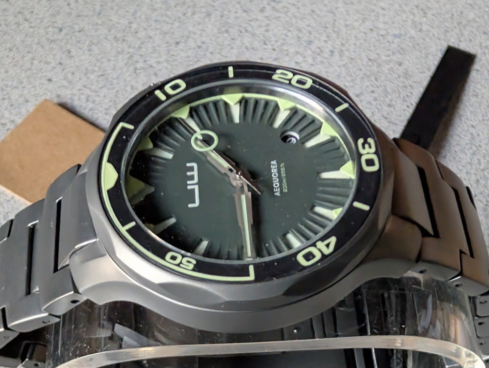 OVD~UNDER WATER AEQUOREA JELLYFISH 24J AUTOMATIC DIVE WATCH~FULL SET~KEEPS TIME