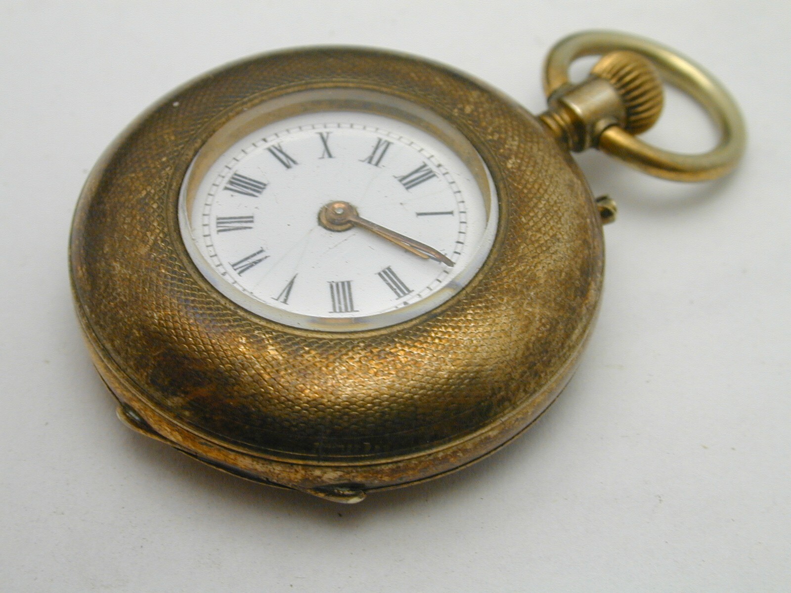 CYLINDER VINTAGE 1880S GOLD FILLED ESCAPEMENT POCKET WATCH, NEED SERVICE
