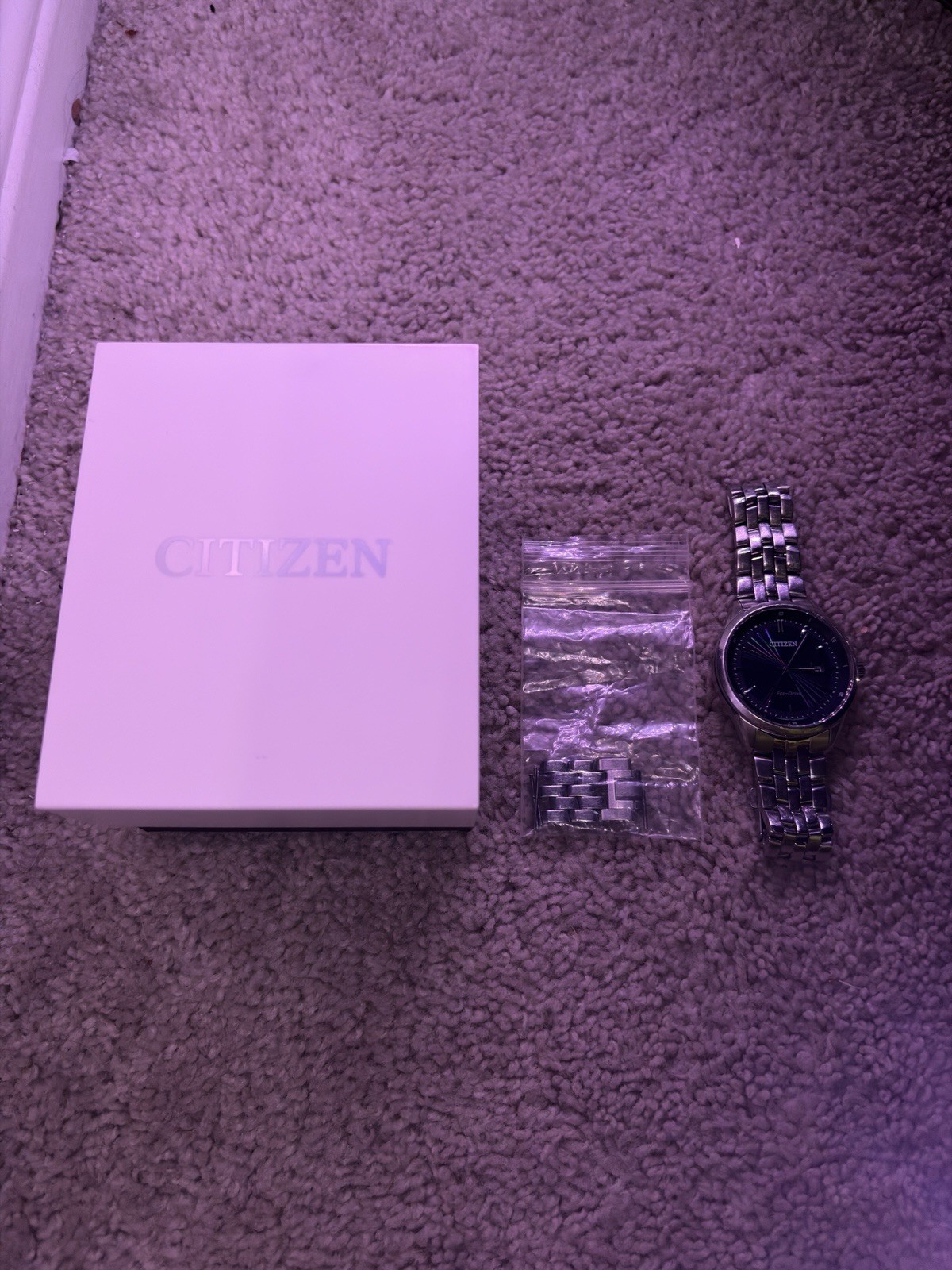 Citizen Men’s Eco-Drive Corso Stainless Steel Watch – Blue Dial with Date