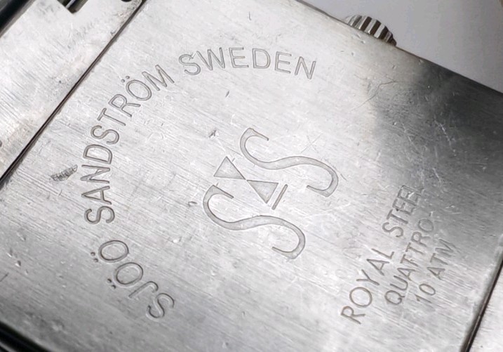Sjoo Sandstrom Quattro Watch Automatic Date Royal Steel Mens Made In Sweden